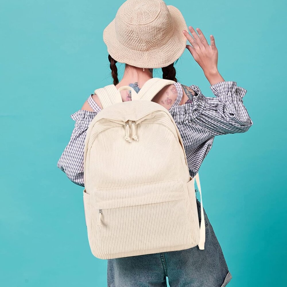 Lightweight Beige Daypack With Multiple Pockets -… - image 6